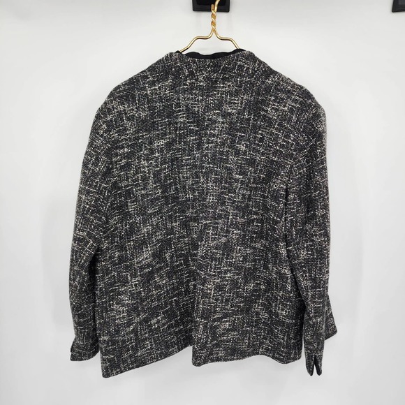 Talbots Black and White Tweed Blazer - Picture 4 of 7